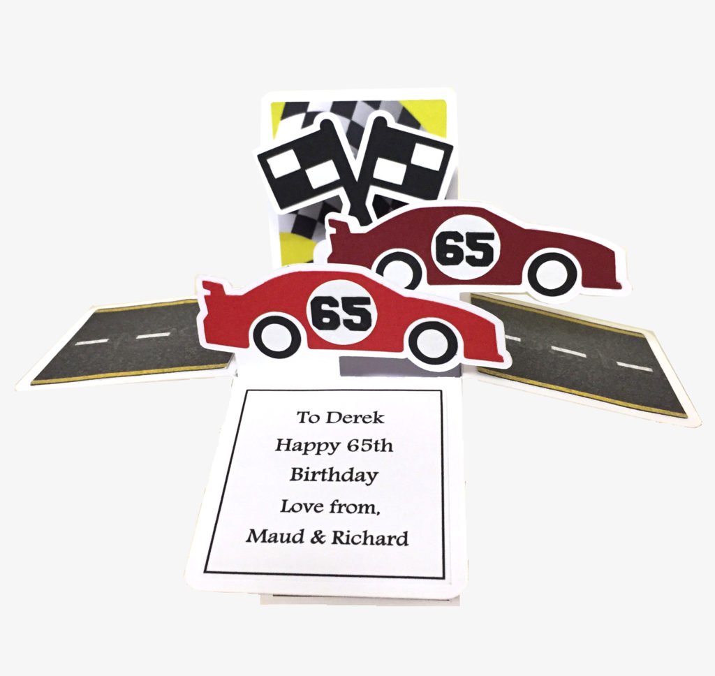 Racing box card - Pop up - folds flat - Image 4