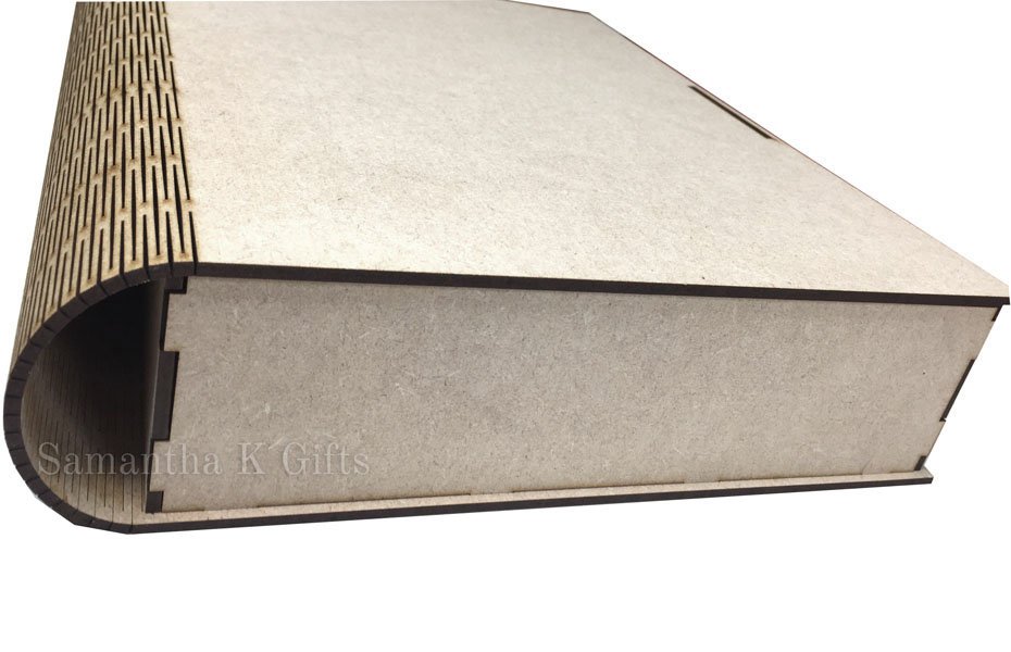 Book shape Box Extra Large - MDF with flexible spine - Image 4