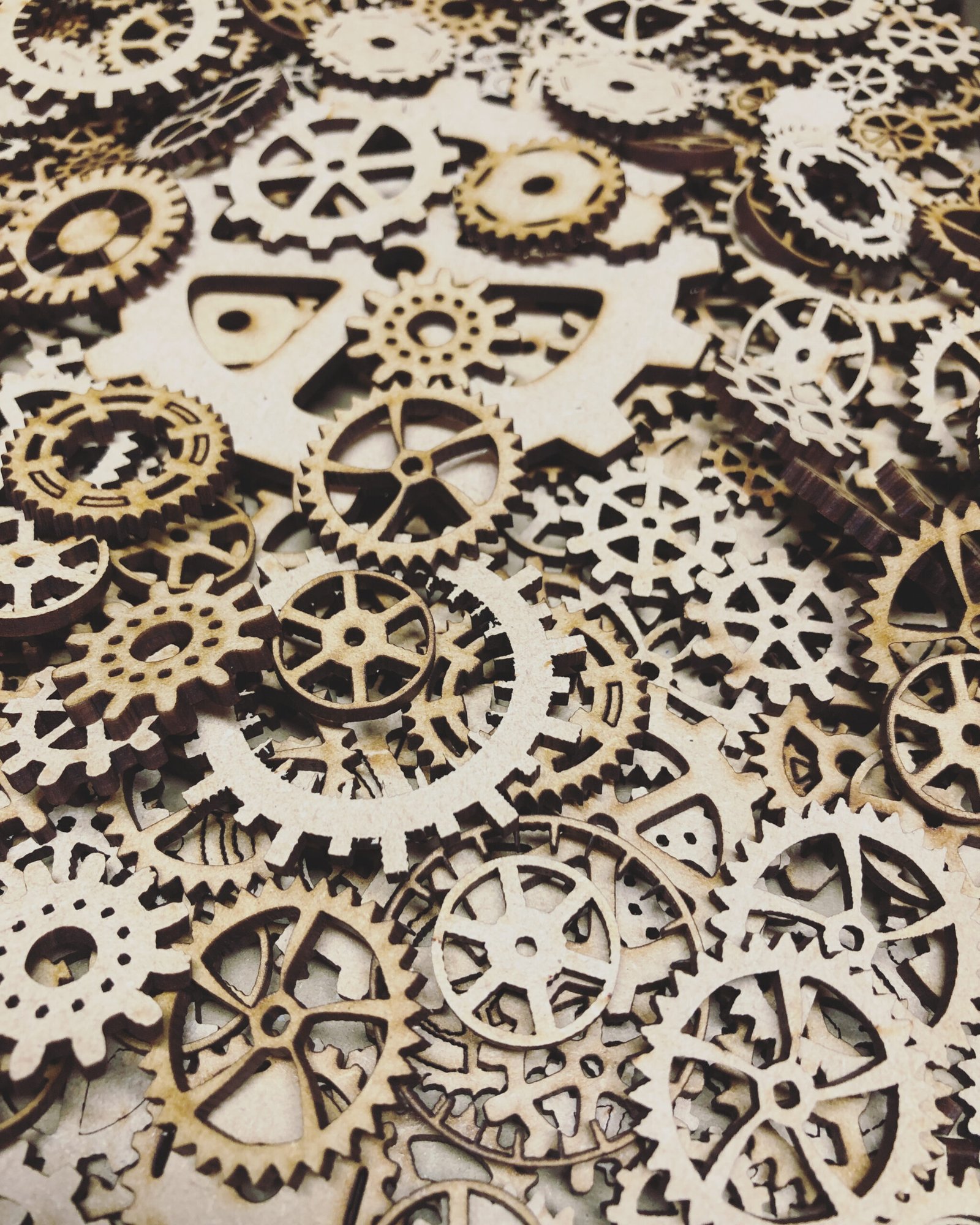 Huge OR Mega pack of Cogs - mixed media MDF steampunk - mechanical - Image 2
