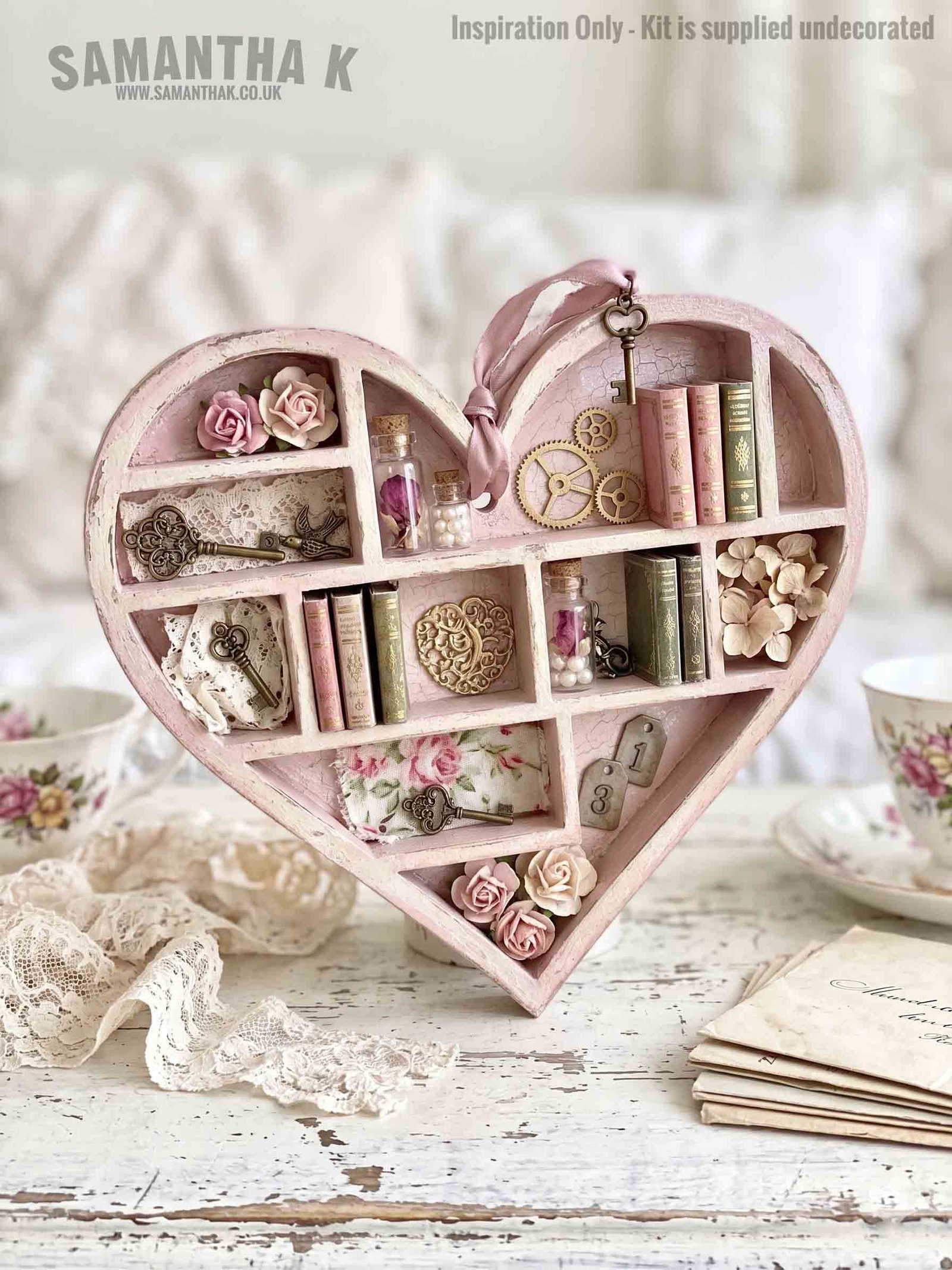 hanging heart book shelf decorated w hanging heart book shelf decorated w